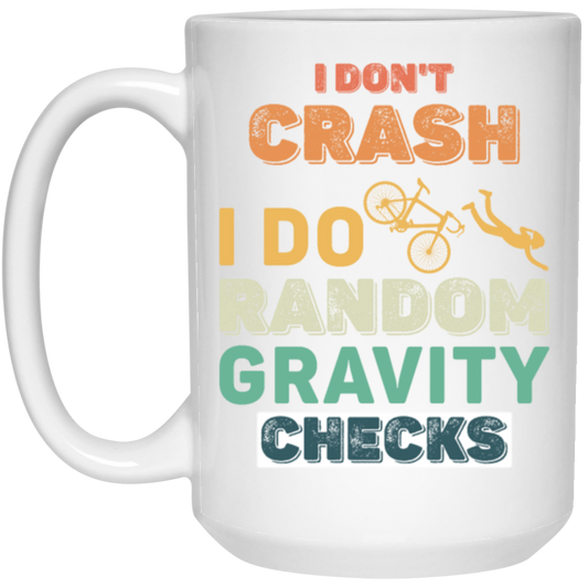 Retro Gravity Checks Cycopath Funny Cycling Pun Vintage