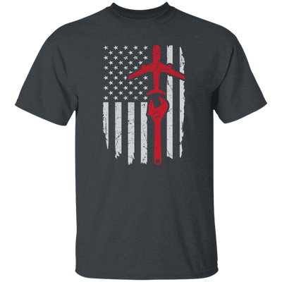 Airplane Mechanic Apparel Aircraft American Flag