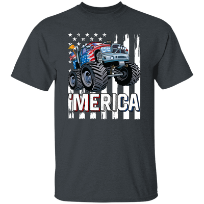 America Lover, Monster Truck USA Flag, Patriotic Boy Lover