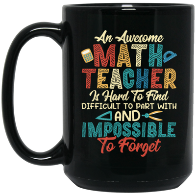 Retro Teacher Gift, An Awesome Math Teacher Is Hard To Find