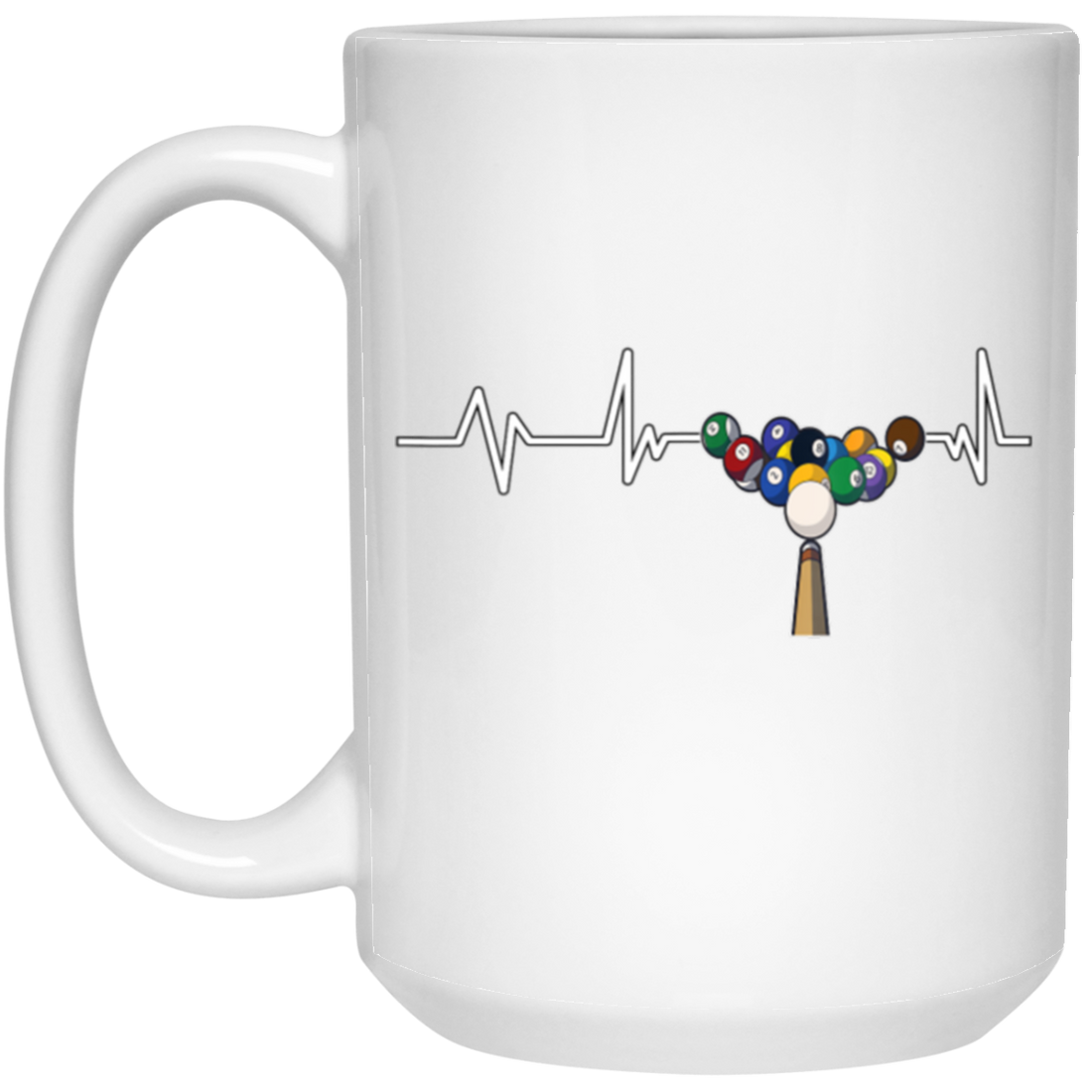 Funny Billiard Heartbeat, Cool Billiard Gift Billiard Fan