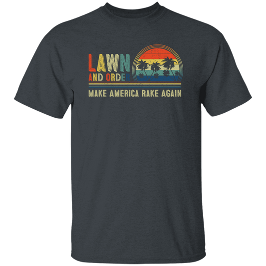 Retrp Lawn and Order Make America Rake Again