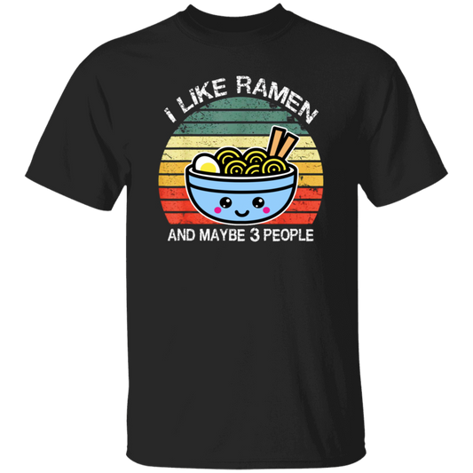 Retro I Like Ramen And Maybe 3 People Unisex T-Shirt