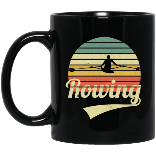 Rowing Row Rowboat Rower Vintage Retro