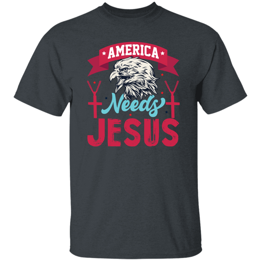 Eagle Icon, American Needs Jesus, American Eagle, Jesus Love Gift Unisex T-Shirt