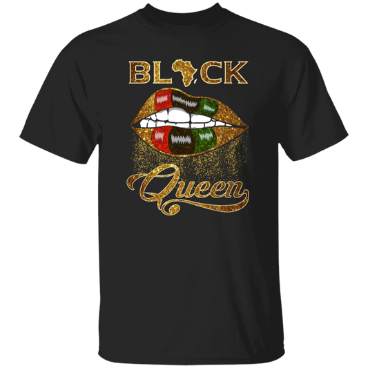 Love Black Gift Black Queen African Pan Flag Red Green Sexy Lips