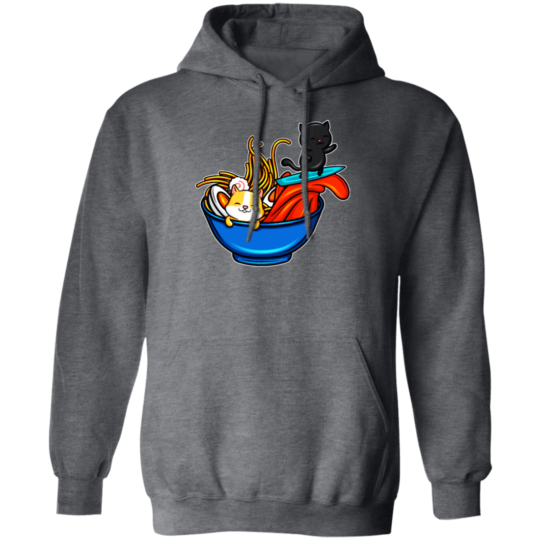 Ramen Cat Hopeless Ramentic Ramen Kawaii Noodle Pullover Hoodie