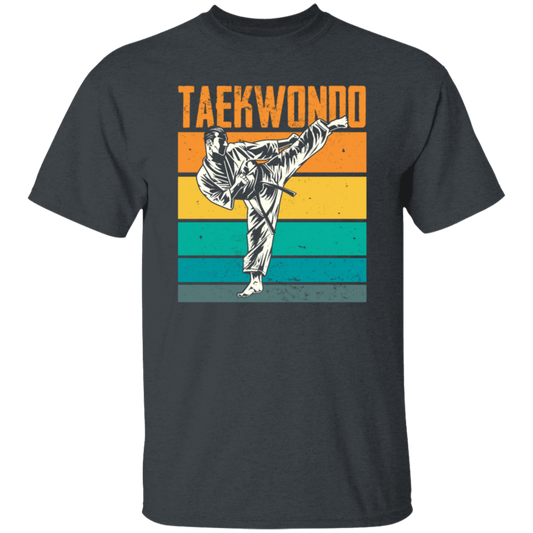 Love Taekwondo, Retro Taekwondo Gift, Love Martial Art, Korean Martial Art Vintage Unisex T-Shirt