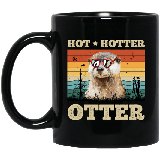 Hot Love Gift, Hotter Gift Retro, Seal Lover, Vintage Hot Otter