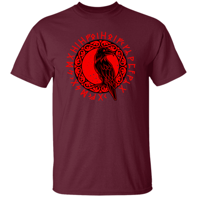 Odin Gift, Raven Vikings, Runes, Huginn Muninn Myth, Black Bird Unisex T-Shirt