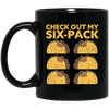 Retro Check Out My Six Pack, Funny Tacos Gift Idea