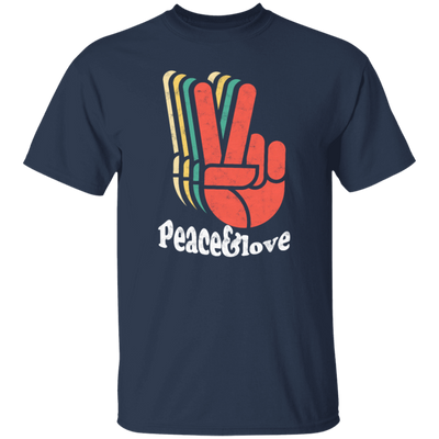 Retro Peace Love 60's 70's Hippie, Vintage Inspired Unisex T-Shirt