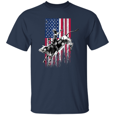 American Flag, Rodeo Bull Rider American Flag Patriotic Cowboys, Best Cowboy Unisex T-Shirt