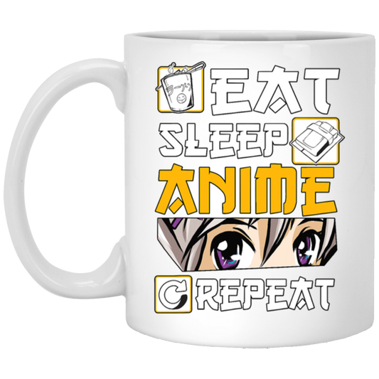 Eat Sleep Anime Repeat Anime Girl Otaku Gift Anime