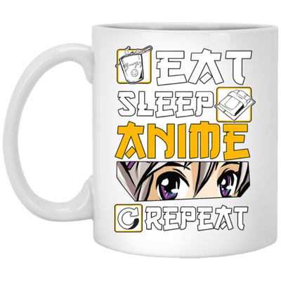 Eat Sleep Anime Repeat Anime Girl Otaku Gift Anime