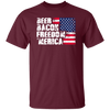 Beer Bacon Freedom Merica - American Flag