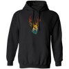 Head Deer Vinatge Head Deer Design For Animal Lover Pullover Hoodie