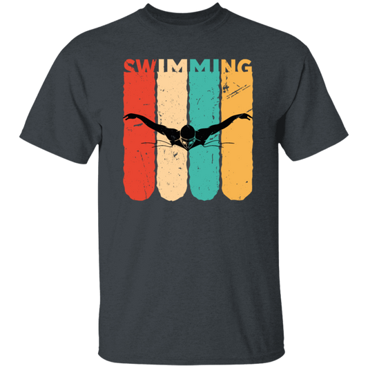 Awesome Retro Style For Swimmer Four Color Vintage Swim The Best Sport Unisex T-Shirt