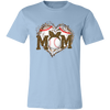 Funny Baseball Mom, Leopard Heart Mom, Ball Sport Lover Gift, Leopard Baseball Unisex Jersey T-Shirt