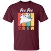 Retro Cute Boo, Boo Boo Crew Nurse Ghost Kawaii Halloween Costume Unisex T-Shirt