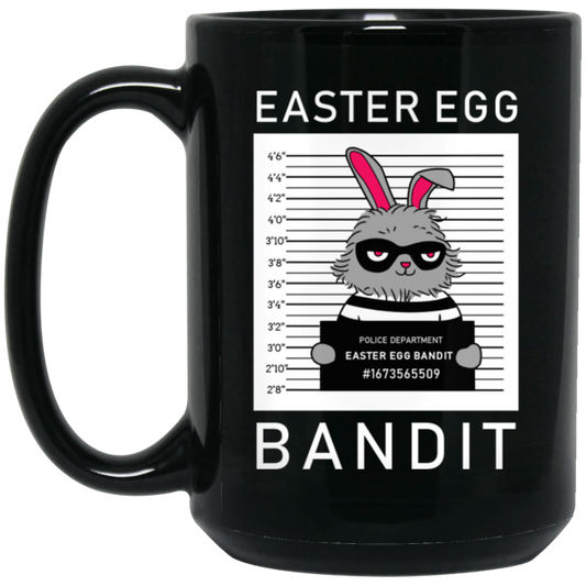 Cute Happy Easter Egg Bandit Easter Bunny