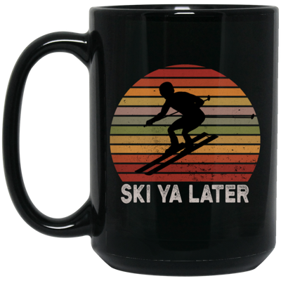 Vintage Ski ya later See you later Skiing Retro