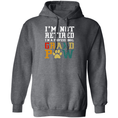 I'm Not Retired I'm A Professional Grand Paw Pullover Hoodie