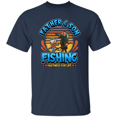 This tshirt is perfect for any fathers and sons who love spending time together fishing. Celebrate and honor your bond with this Father And Son Partner for Lifer Saying Fathers Day Gift, perfect for any father and son fishing day.