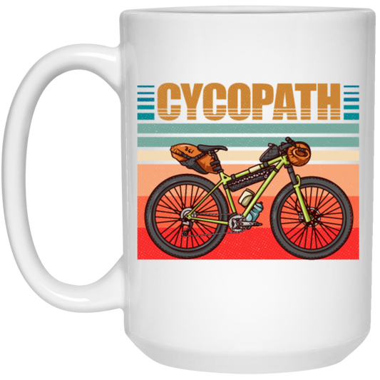 Retro Cycopath Funny Vintage Bicycle Cyclist Humor Gift