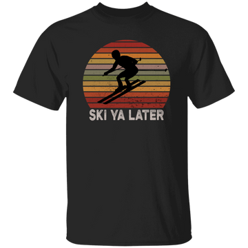 Vintage Ski ya later See you later Skiing Retro