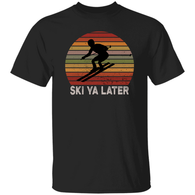 Vintage Ski ya later See you later Skiing Retro