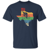 Retro Texas Biker Love Mountain Biking Distressed Unisex T-Shirt