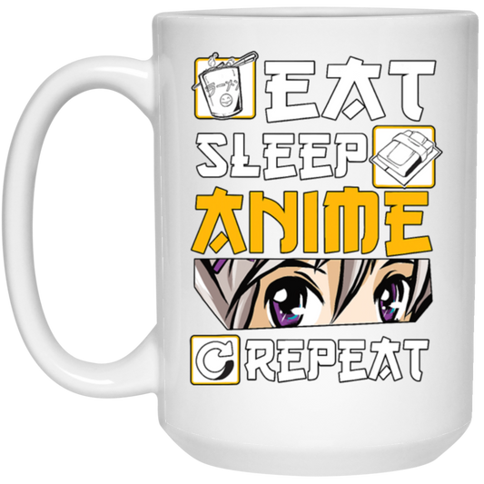 Eat Sleep Anime Repeat Anime Girl Otaku Gift Anime