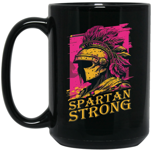 Love Spartan, Spartan Gift, Strong Man, Spartan Strong, Greece Style, Troy Fan, Aphrodite Black Mug