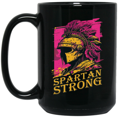 Love Spartan, Spartan Gift, Strong Man, Spartan Strong, Greece Style, Troy Fan, Aphrodite Black Mug
