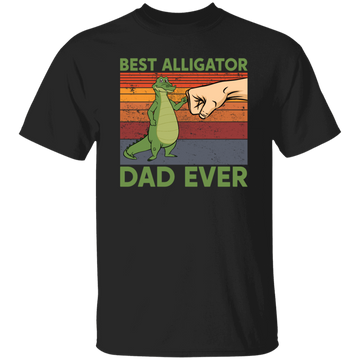 Ever Fathers Day Best Alligator Dad Fist Bump Vintage Unisex T-Shirt