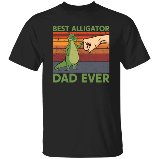 Ever Fathers Day Best Alligator Dad Fist Bump Vintage Unisex T-Shirt