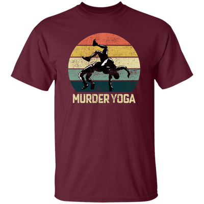 Funny Wrestling Brazilian Jiu-jitsu Murder Yoga Martial Arts Vintage Sportsmen Unisex T-Shirt