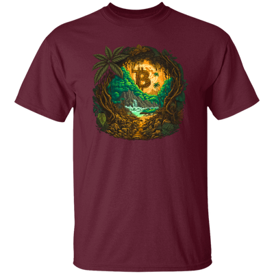 Love Bitcoin Gift, Bitcoin In The Jungle, Secret Forest, Mystery Jungle Unisex T-Shirt