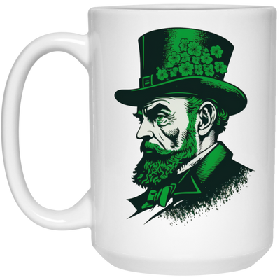 Patrick Lover, St Patrick, Men Of Patrick Day, Shamrock Hat Lover White Mug