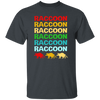 Retro Raccoon Colorful Squad Team Trash Panda Racoon