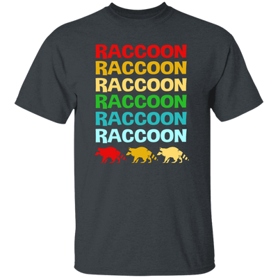 Retro Raccoon Colorful Squad Team Trash Panda Racoon