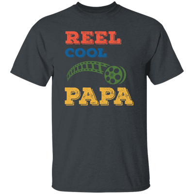 Reel Cool Papa, Dad Gift, Vintage Movie Lover Gift Unisex T-Shirt