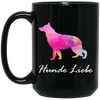Hunde Liebe Love Dog Pastel Dog Gift Black Mug