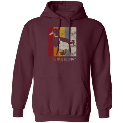 Special Duck The Ducks Make Me Happy Retro Pullover Hoodie