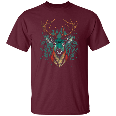 A Deer Head, Love Deer Gift, Deer Head Love Gift, Best Of Deer Retro Unisex T-Shirt