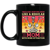 Treasure Hunting Mom Like A Regular, Mom With More Attraction Gift Black Mug