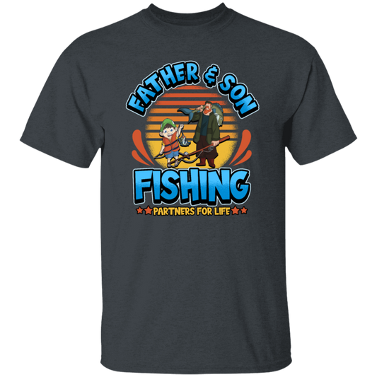 This tshirt is perfect for any fathers and sons who love spending time together fishing. Celebrate and honor your bond with this Father And Son Partner for Lifer Saying Fathers Day Gift, perfect for any father and son fishing day.