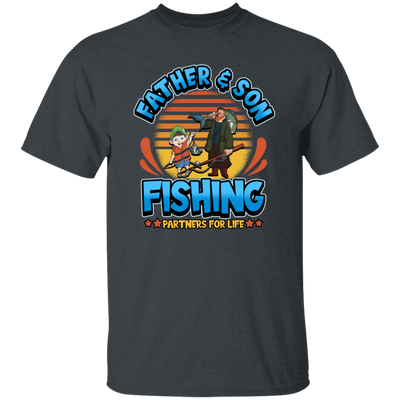 This tshirt is perfect for any fathers and sons who love spending time together fishing. Celebrate and honor your bond with this Father And Son Partner for Lifer Saying Fathers Day Gift, perfect for any father and son fishing day.