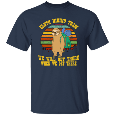 Sloth Hiking Team TShirt For Sloth Lover Hiking